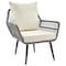 Manhattan Comfort Cannes Rope Wicker 3-Piece Patio Conversation Set with Cushions in Cream OD-CV012-CR - alternate 3